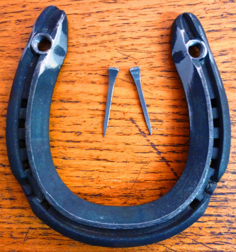 REAL HORSESHOE 2 Holes Horse Shoe nails fix to door Lucky horse shoe Wedding - Farriers Equipment