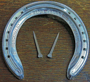 Wedding Horseshoe real Aluminium race shoe with 2 Horse Shoe nails fix to door | Craft, Games, - Farriers Equipment