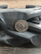 Load image into Gallery viewer, 4 Large Horse shoes Game Pitching Set each shoe weighs 2.5lb and is 71/4&quot; wide - Farriers Equipment