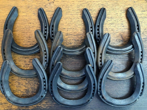 4 or 10 new real HORSESHOES Clean same size Horseshoe Craft, Game or Wedding - Farriers Equipment